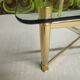 Table basse vintage laiton 1980"