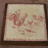 Vintage "rooster" table mat