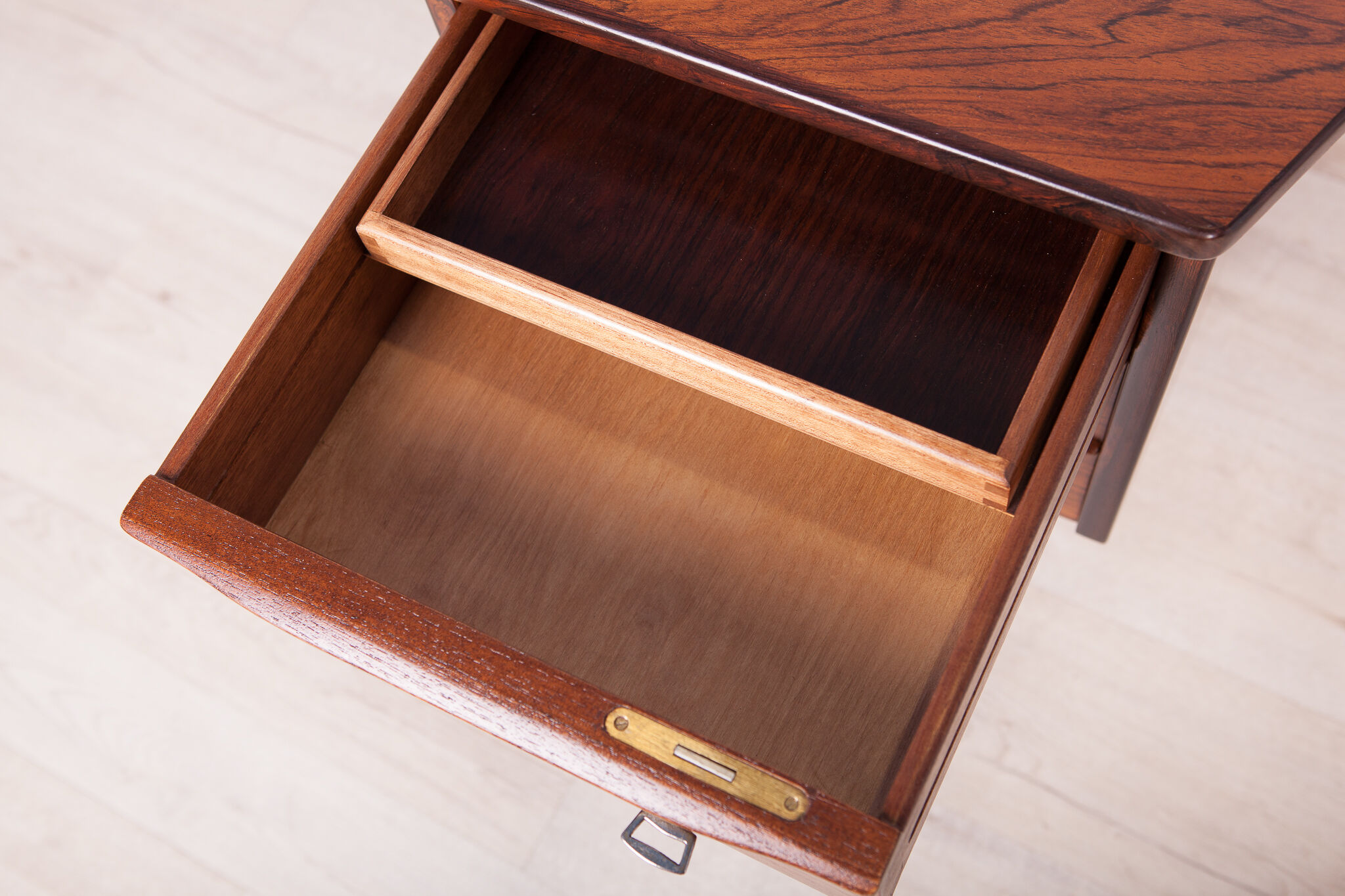 Mid Century Boomerang Rosewood Desk by Peter Løvig Nielsen, 1970s