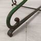 Garden pedestal table metal wood