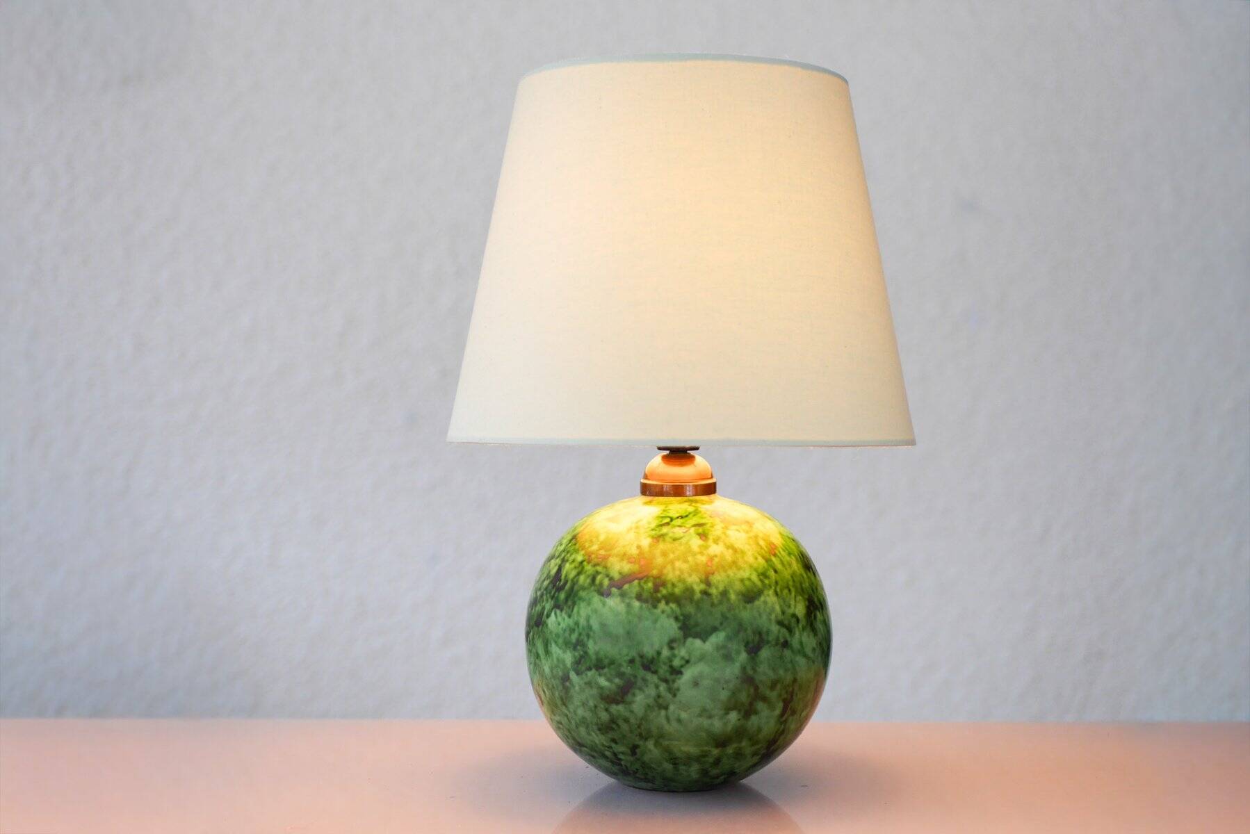 Scandinavian Art Deco table lamp in ceramic by Erik Mornils for Nittsjö, 1930s