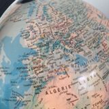 Bright earth globe blue world