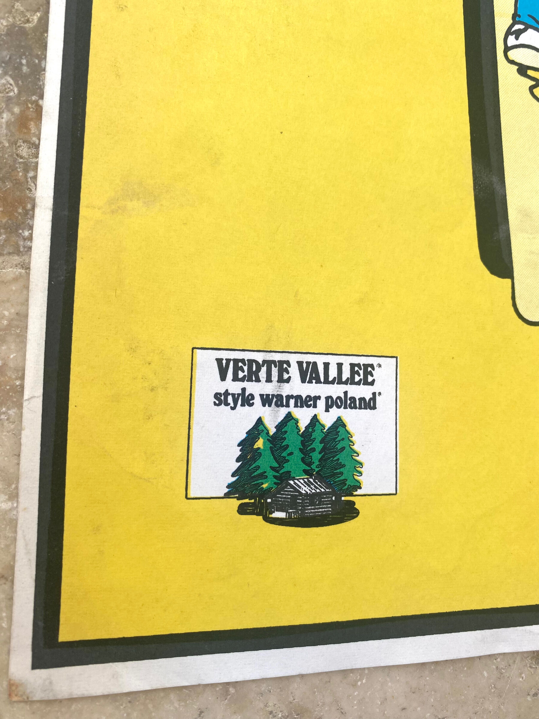 Vintage advertising poster 80s
