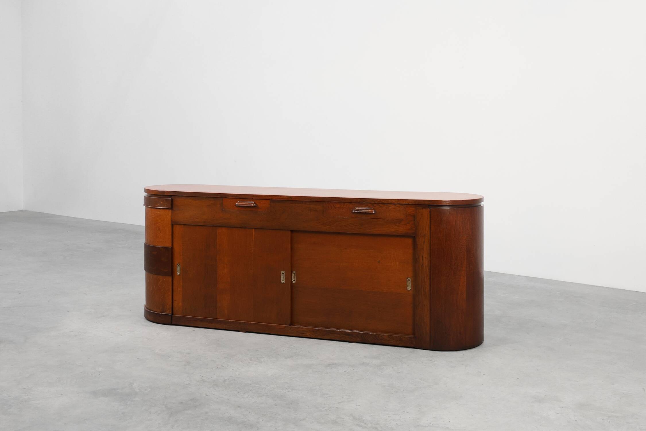 Monumental Art Deco Counter Attributed to De Coene, Belgium 1920s