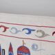 Vintage hand-embroidered tablecloth 51x188 cm