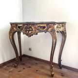 Console in gilded wood