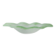 Bol en verre de Murano vert par Giochi di Luce - Plat sculptural ondulé d'Italie des années 1980 pour cendrier ou porte-savon.