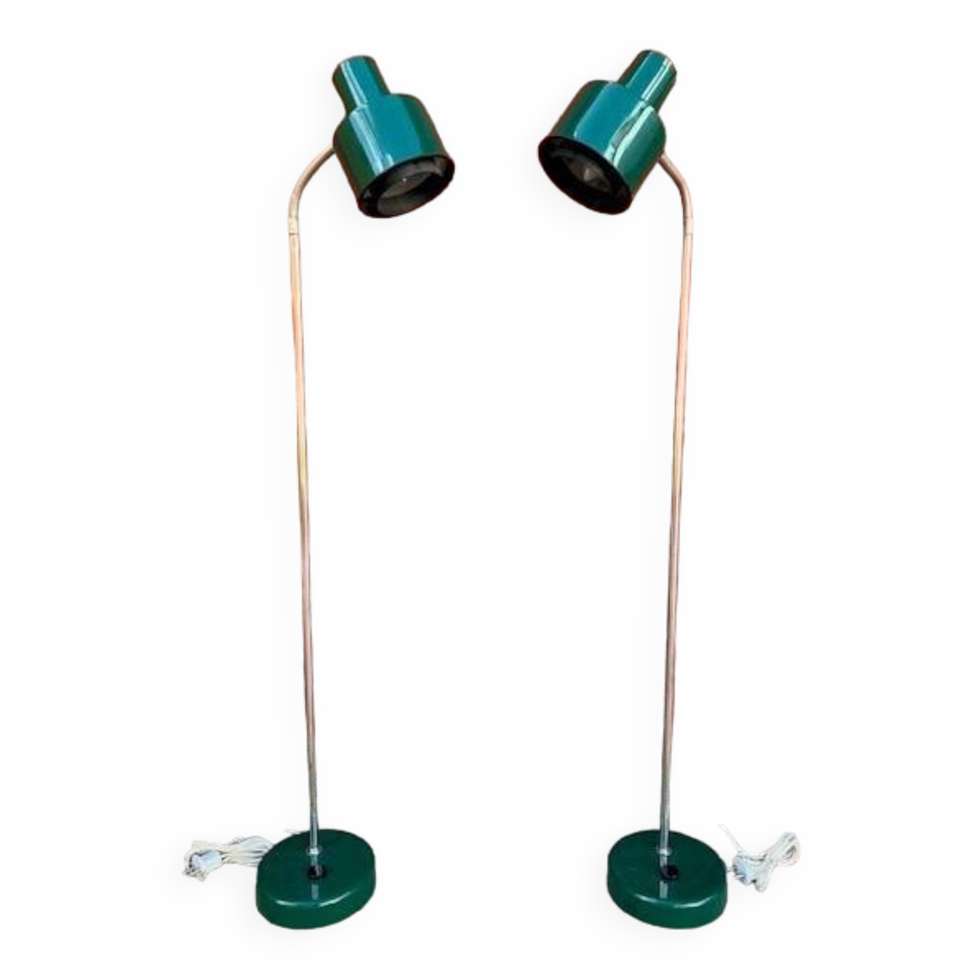 Paire de lampadaires / projecteurs - suède années 60/70