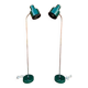 Paire de lampadaires / projecteurs - suède années 60/70