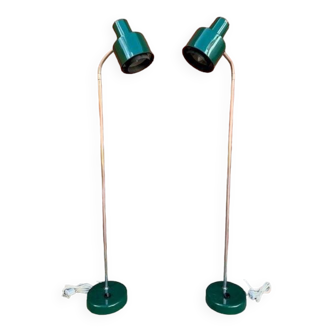 Pair of floor lamps / spotlights - Sweden 60s/70s