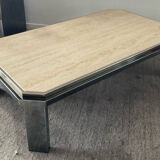 Travertine coffee table in the 70s