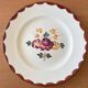 6 antique Longchamp earthenware dessert plates
