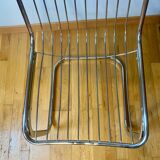 Vintage Rinaldi style chrome metal chair