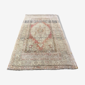 Handmade old neutral cappadocia carpet