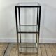 Chrome and glass occasional shelf unit 2000s