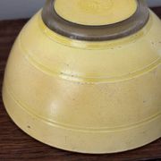 Vintage bol en verre jaune duralex