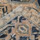 Vintage Cream & Navy Blue Persian Rug, 213x298Cm