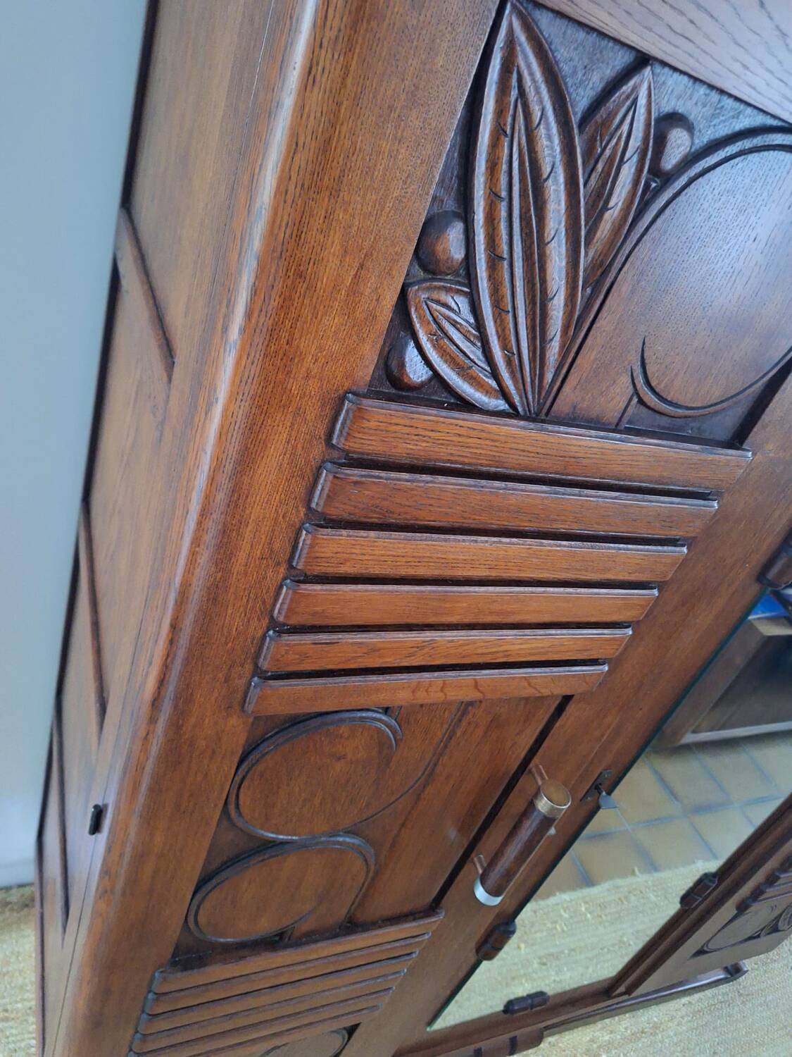 Art Deco wardrobe, antique dressing room furniture