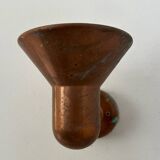 Pair of vintage copper wall lights, Denmark 1970s
