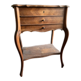 Classic dressing table in varnished wood