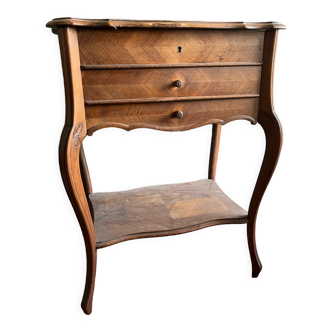 Classic dressing table in varnished wood