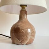 Artisanal lamp in vintage enamelled stoneware