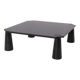 Black Marble Eros Coffee Table by Angelo Mangiarotti for Skipper, 1990s