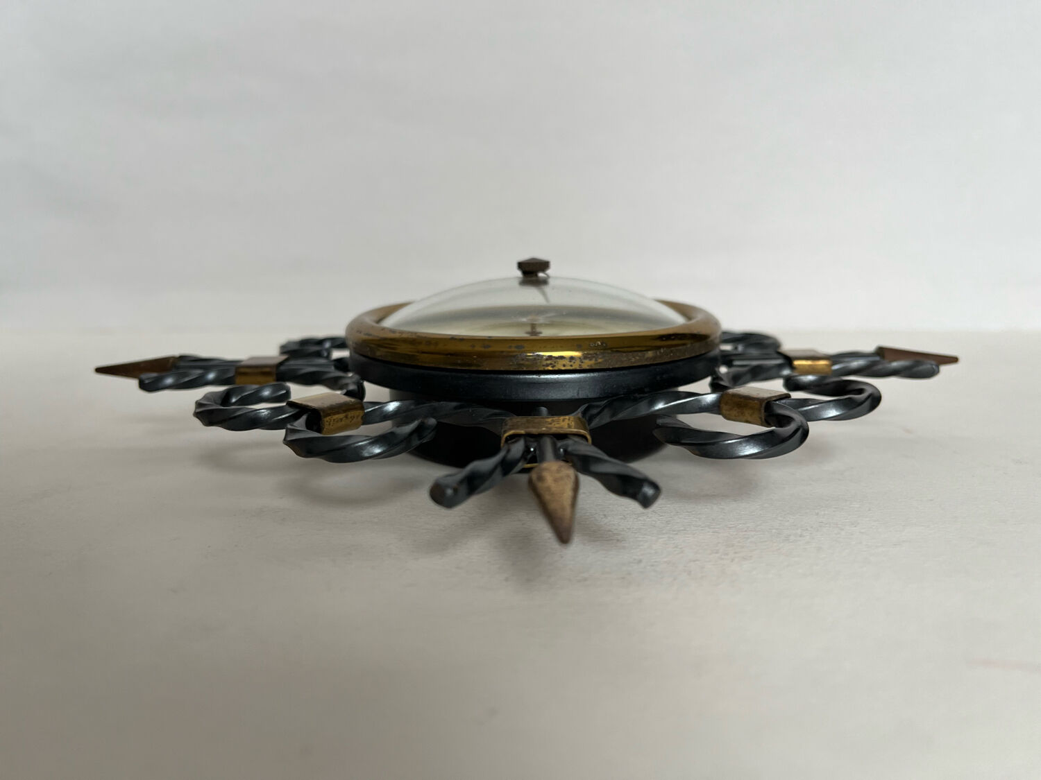 Wrought iron barometer