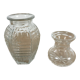 Lot de 2 vases en verre