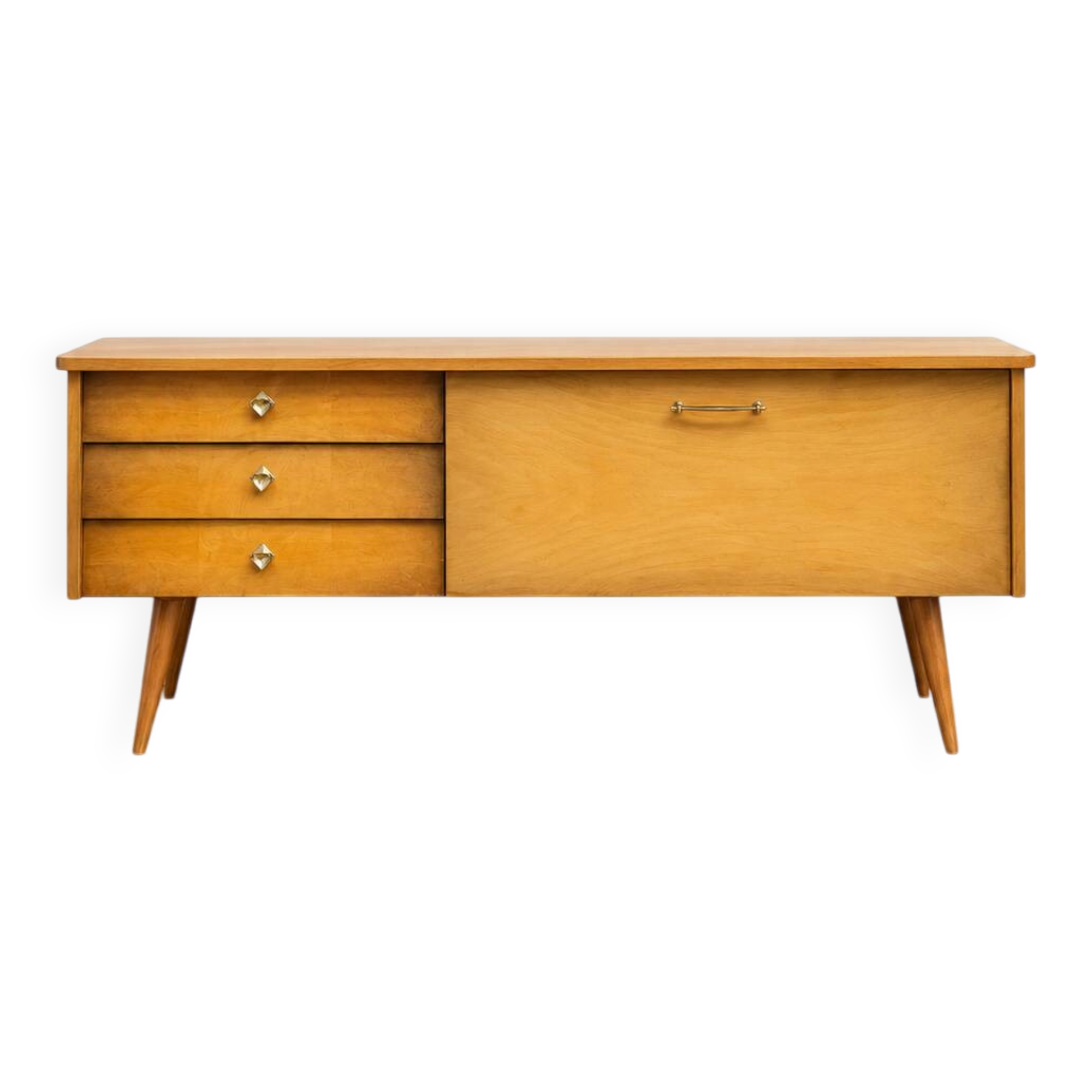 Enfilade meuble tv vintage look scandinave