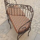 Conversation, 2-seater wrought iron bench