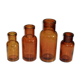 Suite of four vases praticality vials apothecary bottles