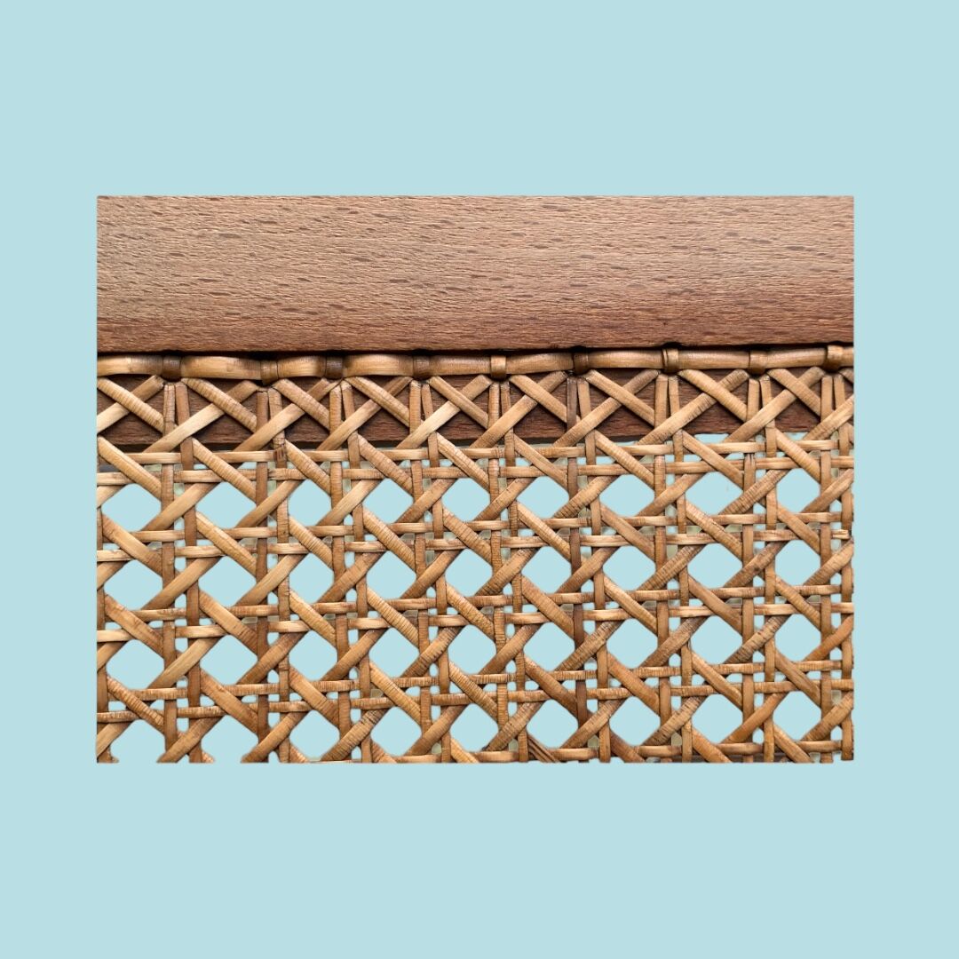 Barber's armchair in wood cannage and straw 1900