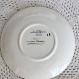 Vintage Sarreguemines earthenware cup and saucer – Floral decoration