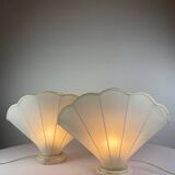 Pair of shell lamps 1970