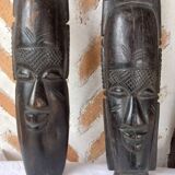 Pair of vintage African masks 1960