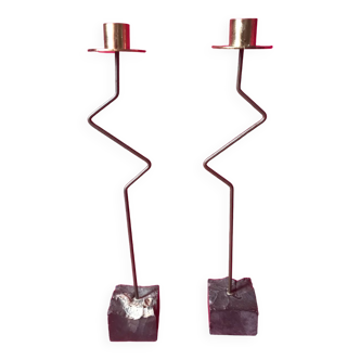 Pair of Ikea candle holders by Ehlén Johansson