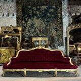 Golden wooden castle post from the Napoleonic III era.