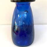 Vintage cobalt blue glass vase