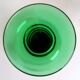 6 verres à vin d'Alsace pied torsadé vert