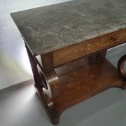 French trumeau / side table 1830s / inlay wood / mirror