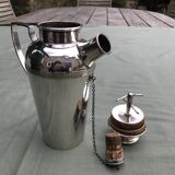 Old silver metal shaker