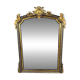 Grand Miroir à Fronton En Bois Sculpté Et Doré, Style Napoléon III