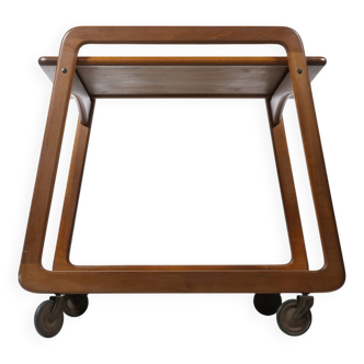 Chariot de bar design danois en teck Silka Möbler années 1960