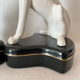 Paire de serres livres chiens lévriers années 60