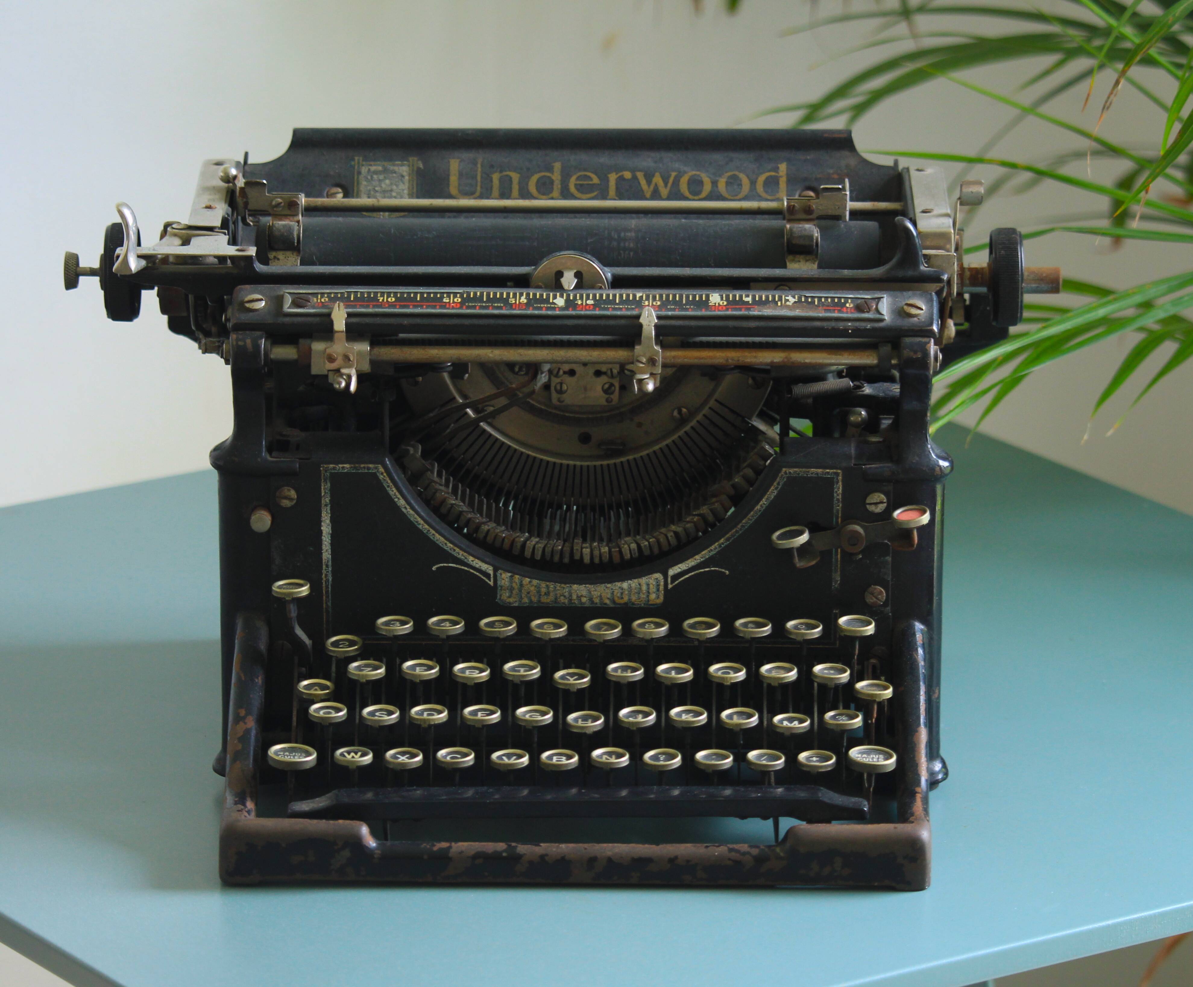 Machine à écrire Underwood