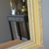 Old carved wooden mirror frame