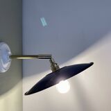 Vintage lampshade wall light in enamelled sheet metal (ref 2)