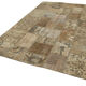 Tapis oriental contemporain fait à la main 201 cm x 301 cm marron patchwork tapis