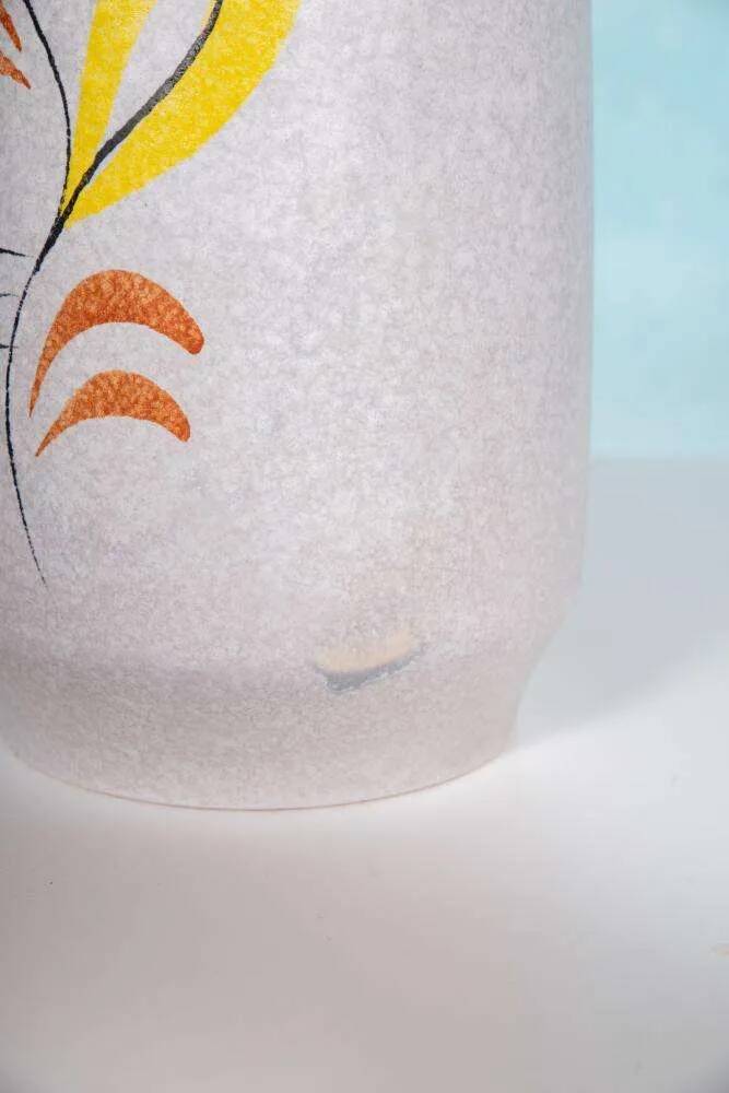 Vintage W-Germany floor vase Bay, minimalist ceramic vase.